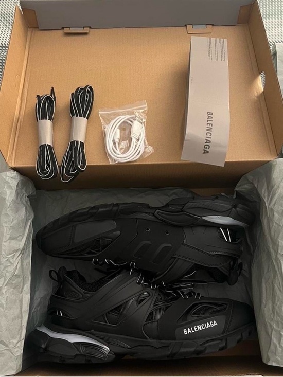 Balenciaga Other - Balenciaga Men's Black Multi-Layered Track Sneakers